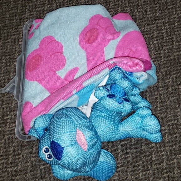 Blue's Clues & You 2 pc Bath Towel & Scrubby Blue Dog Bathtime = Funtime - Picture 4 of 5